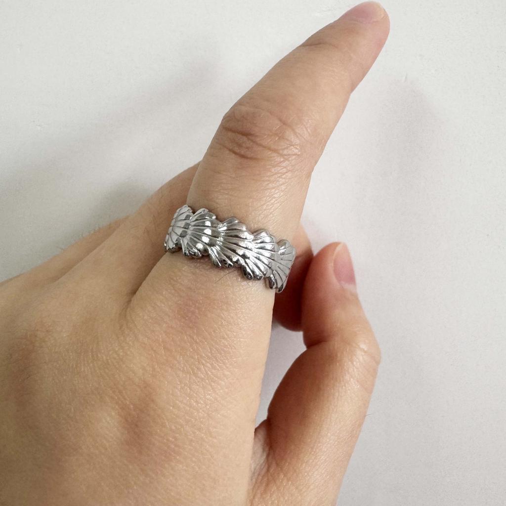 Stainless Steel Irregular Multi-Layer Ring Vintage Silver Color Starfish Open Adjustable Rings for Women Men Personality Jewelry
