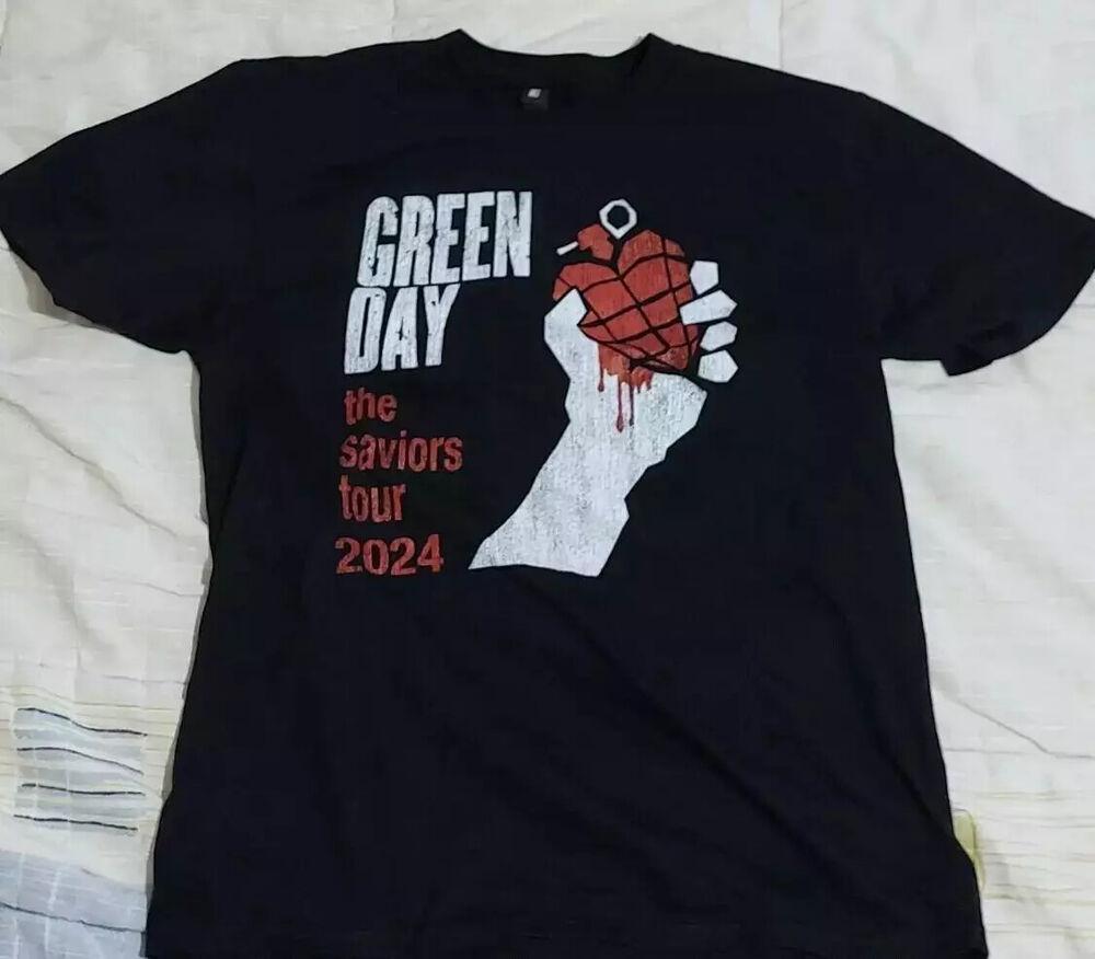 Футболка Green Day The Saviours Tour 2024, Футболка He Saviours Tour 2024 - Двусторонняя унисекс футболка M