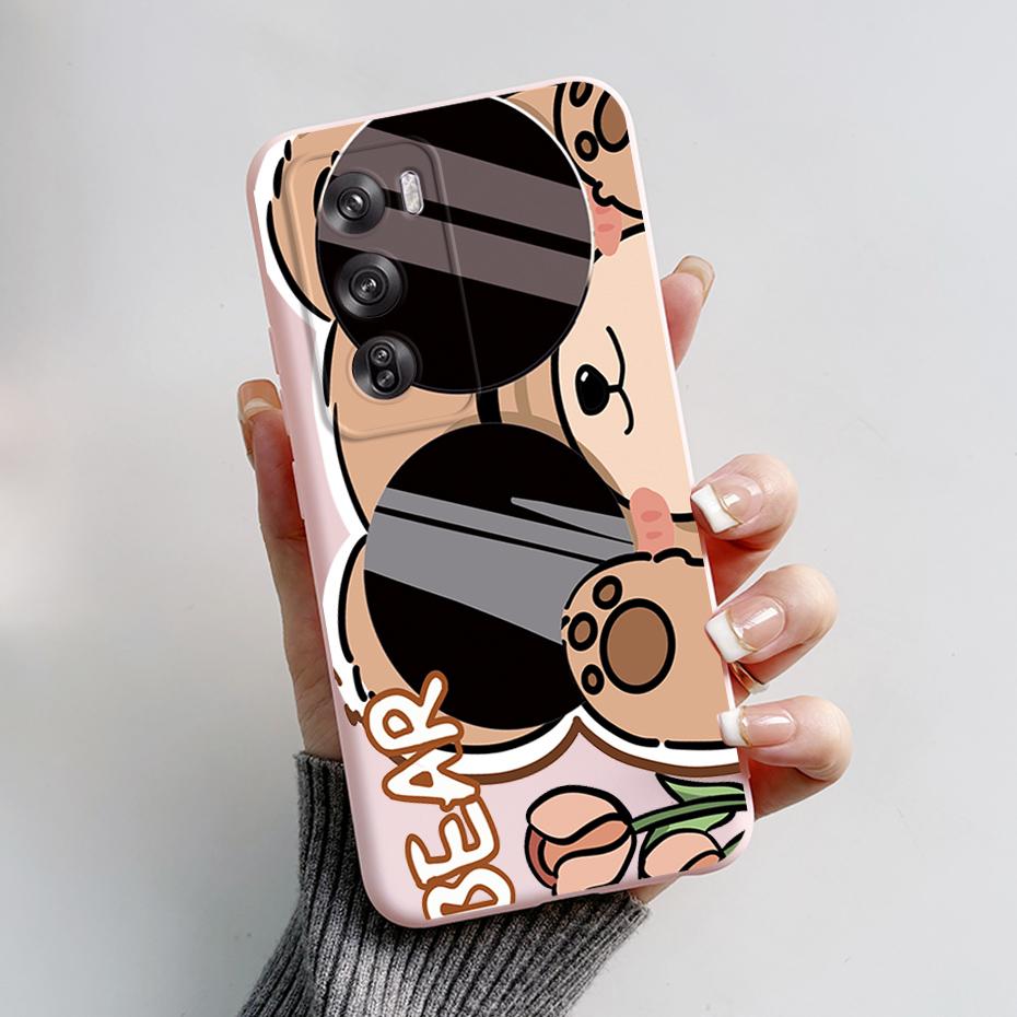 For Oppo Reno12 Pro 5G Case CPH2629 Cute Rabbit Panda Soft Silicone Back Protector Cover For OPPO Reno 12 Pro 5G 2024 Phone Case