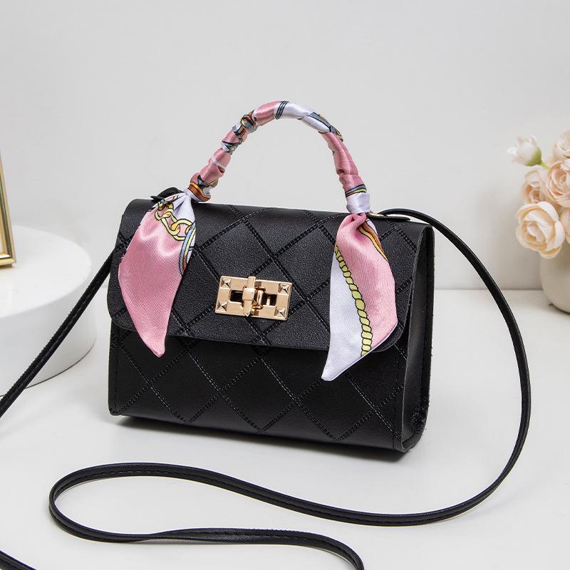 2025 Women's Embossed Diamond Pattern Crossbody Bag - Classic Small Square Handbag