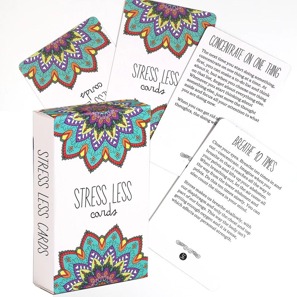Sunny Present Stress Less Cards, Helps Relieve Stress And Anxiety Cards Game ,Perfect For Christmas Thanksgiving Gifts