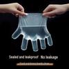 Xidien Disposable Transparent Plastic Kitchen Gloves