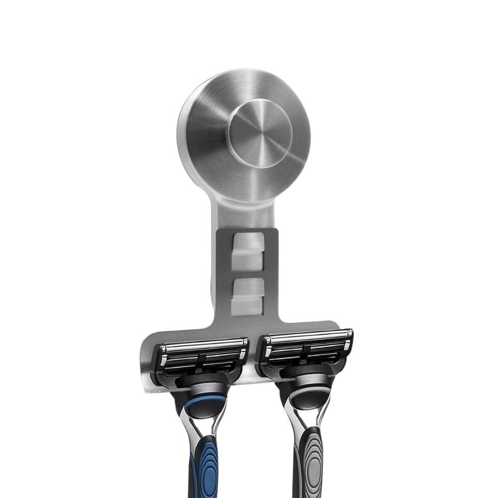 No drilling Shaver Storage Rack Stainless Steel Shaver Hanging Rack Shower Wall Hook Bathroom