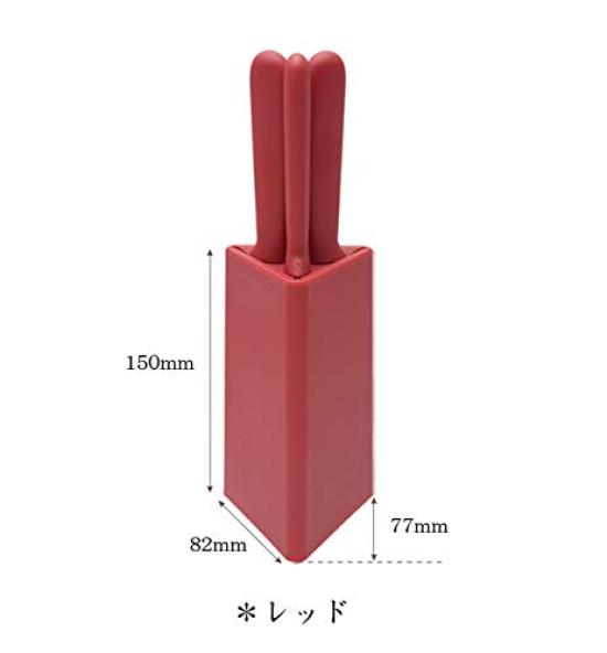 Yaxell Knife Santoku Paring Bread Knife Mini Bread 30224 3-Piece Set, Knife, Knife, Knife, Stand, All-Purpose Knife, Knife, Outdoor, Red,