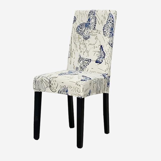 Geometry Chair Furniture Cover Dining Elastic Chair Covers Spandex Fabric Elasticized Elastic Office Chair Case Anti -Dirty Removable 1pc