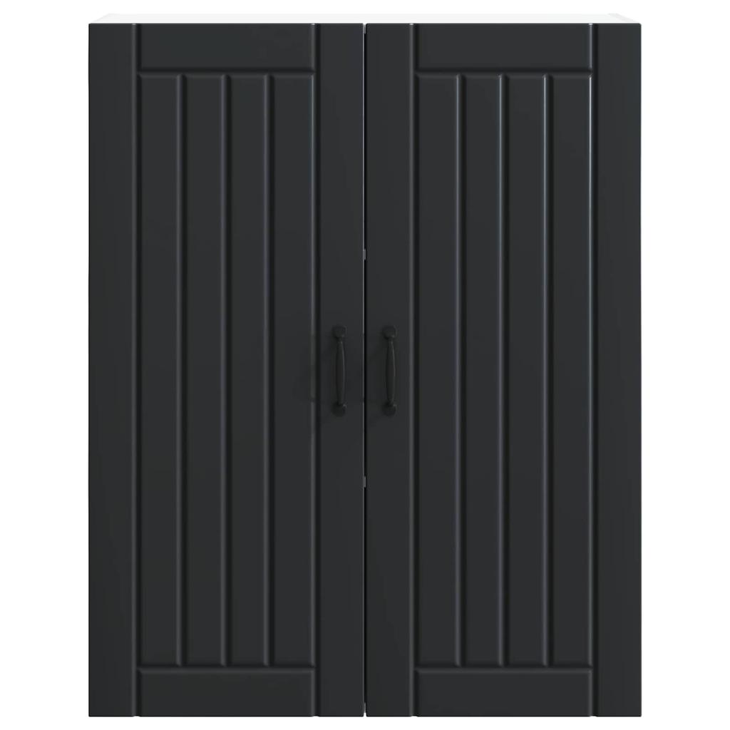 Wall Cabinet LUCCA Black 80 X 31 X 100 Cm Particleboard