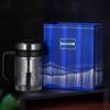 WANXIANG Double-Layer Glass Mug with Handle