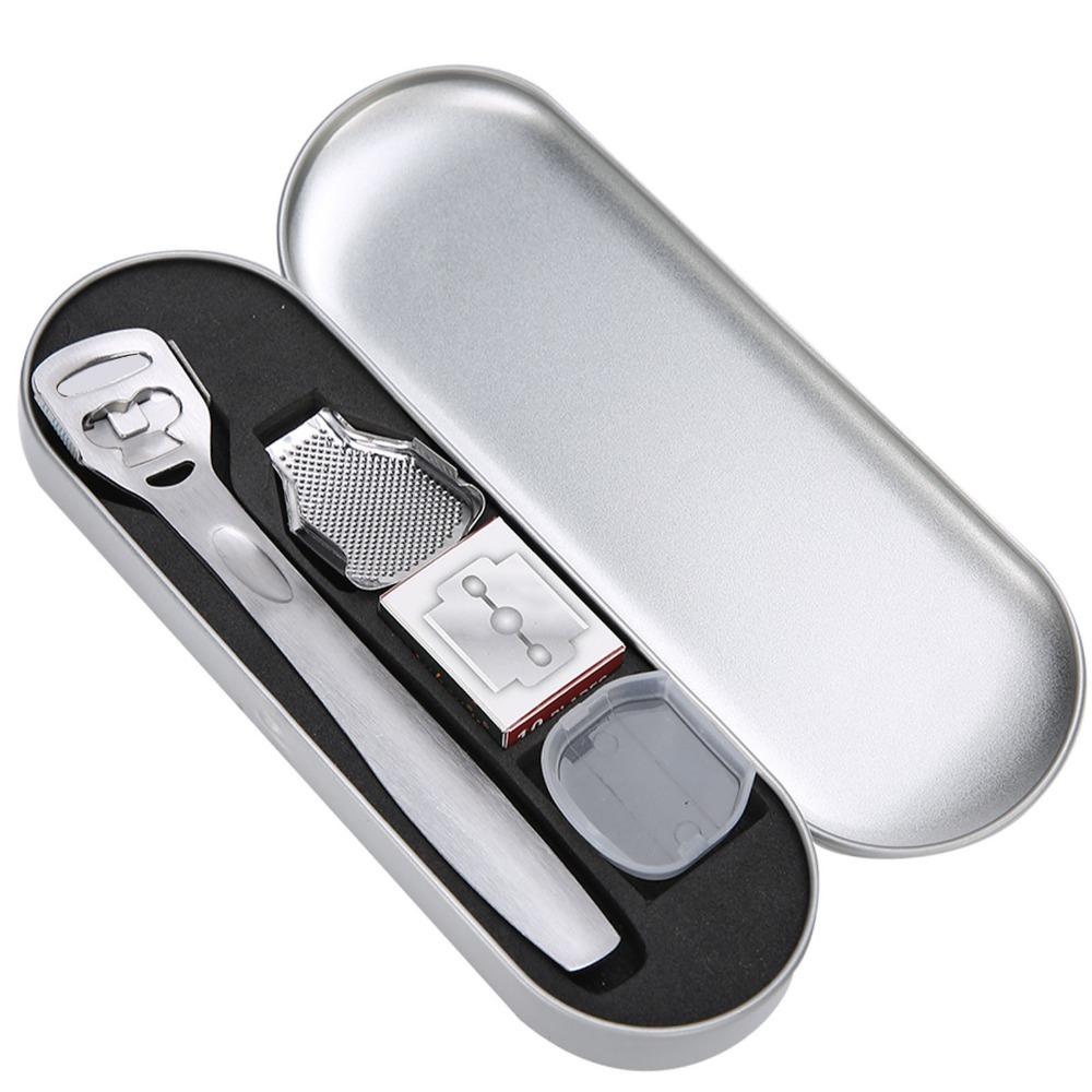 Comes With Replacement Blades Stainless Steel Callus Shaver Set Rough Foot Skin Polishing
