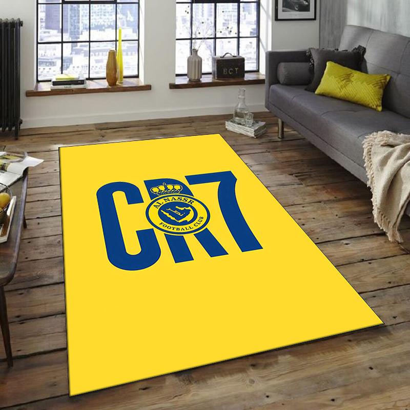 1pc Football Team Design Area Rug - Non-Slip, Soft & Cozy Floor Mat for Living Room, Bedroom, Office - Indoor/Outdoor Decorative Carpet