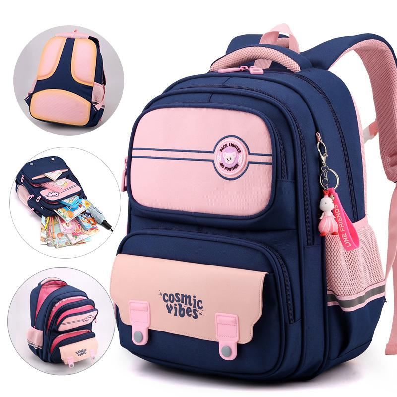 Children's Primary School Students' Schoolbags for Men's Lightweight Large Capacity Backpacks To Reduce Burden and Protect Spine Girls' Schoolbags