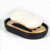 Nature Bamboo Soap Dish Holder Storage Box Container Bathroom Plate with Lid