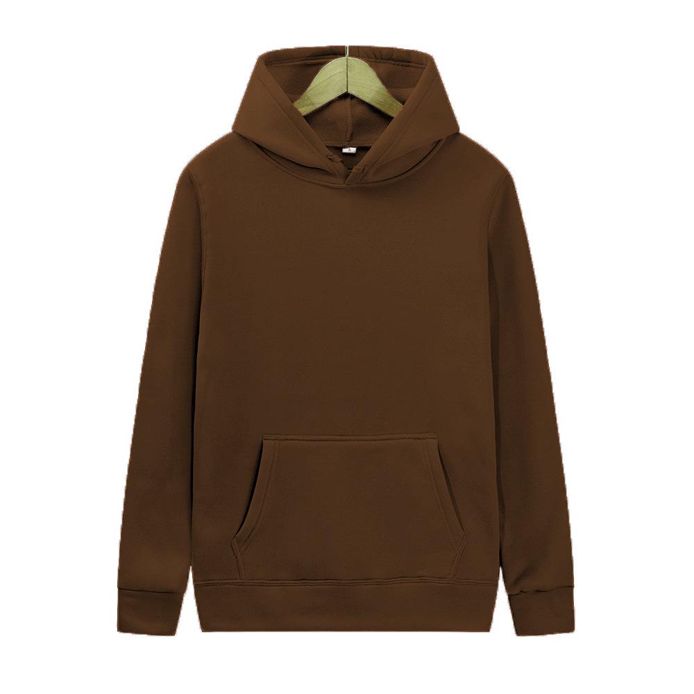 Unisex Solid Color Fleece Hoodie and Sweatpants Set
