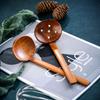 Cooking Long Handle Hot Pot Kitchen Utensil Tool Soup Spoon Wooden Spoon Colander Ramen Spoon