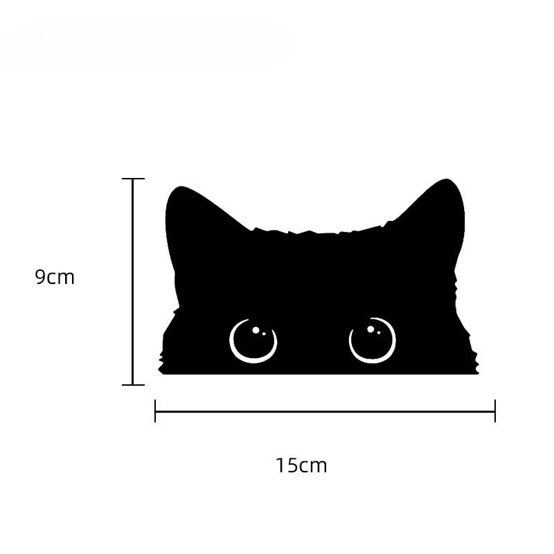 

Подглядывание за CAT Cat Black Cat Наклейки на автомобиль Наклейки на окна автомобиля Наклейки для украшения царапин Аксессуары для автомобиля