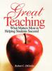 The Great Teaching : What Matters Most In Helping Students Succeed Book