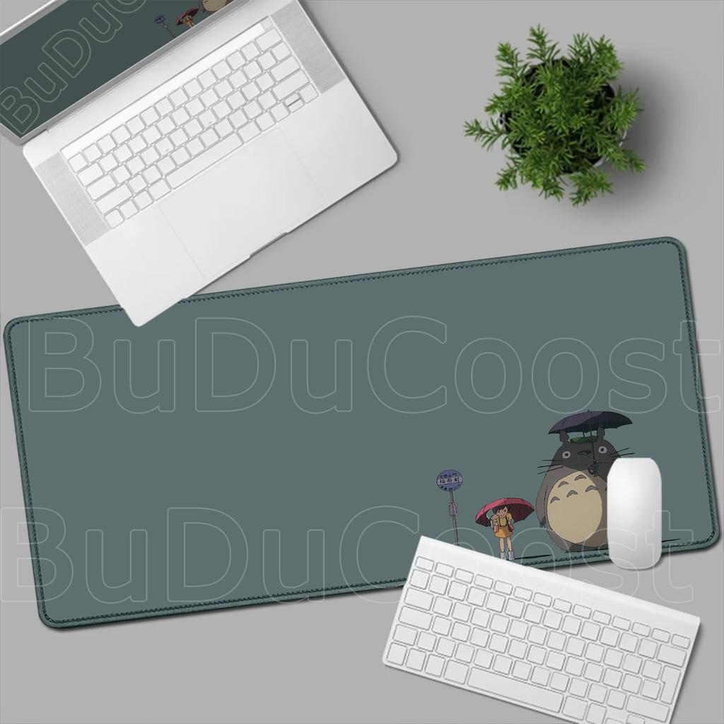Tappetino Mouse Bordo Bloccato Anime T-Totoros Mouse Pad Accessori Gaming per Laptop Nuovo Gioco per Computer Tastiera Tappetino da Scrivania Mousepad XXL per Regalo
