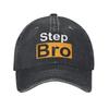 Step Bro Hilarious Novelty Joke Sun Baseball Cap WoUnisex Unisex Washed Hip Hop Hats Wholesale Print Kpop Rock Baseball Caps Gift Idea