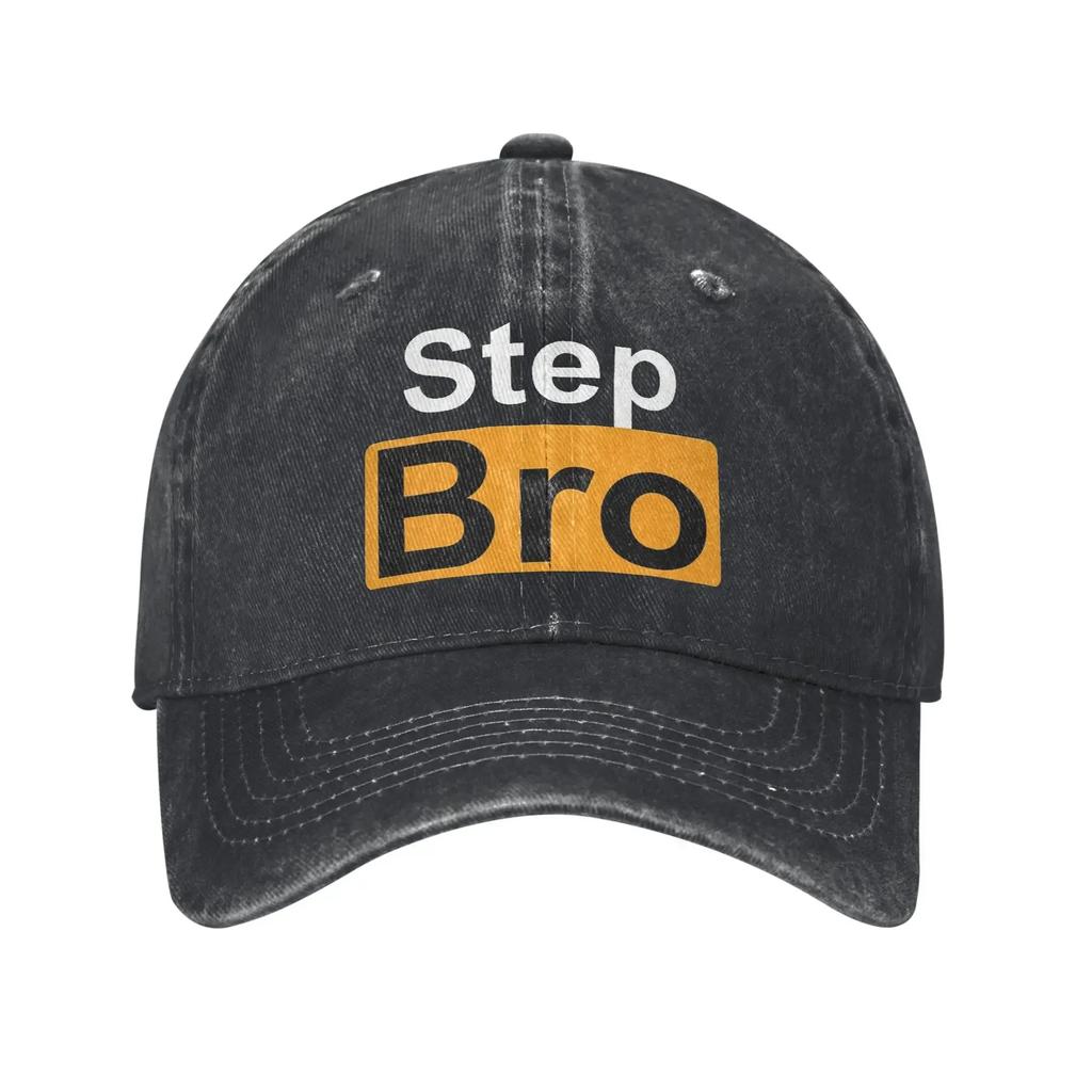 Step Bro Hilarious Novelty Joke Sun Baseball Cap WoUnisex Unisex Washed Hip Hop Hats Wholesale Print Kpop Rock Baseball Caps Gift Idea