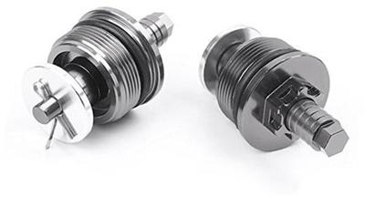 Pexorin 37mm Front Fork Shock Absorber Adjuster Screw Bolt Cap Cover Grey for CNC