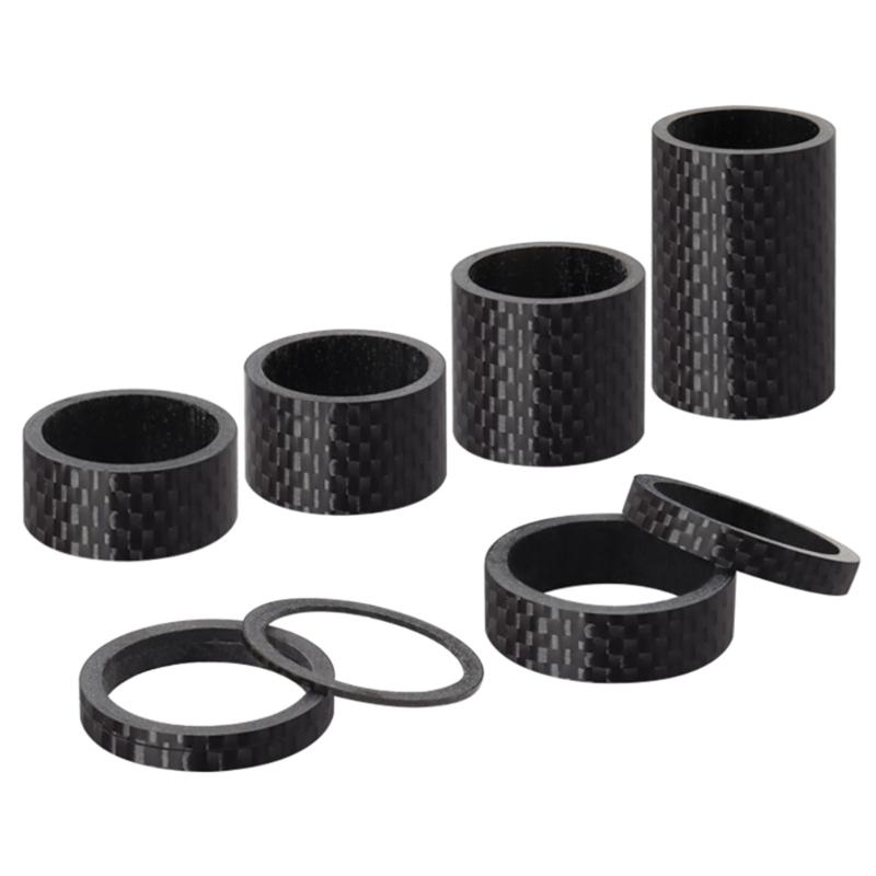 MTB Road Bike Bicycles Carbon Fiber Headset Fork Spacers Road Bike Handlebar Stem Washer Rings Front Fork Bicycles Part
