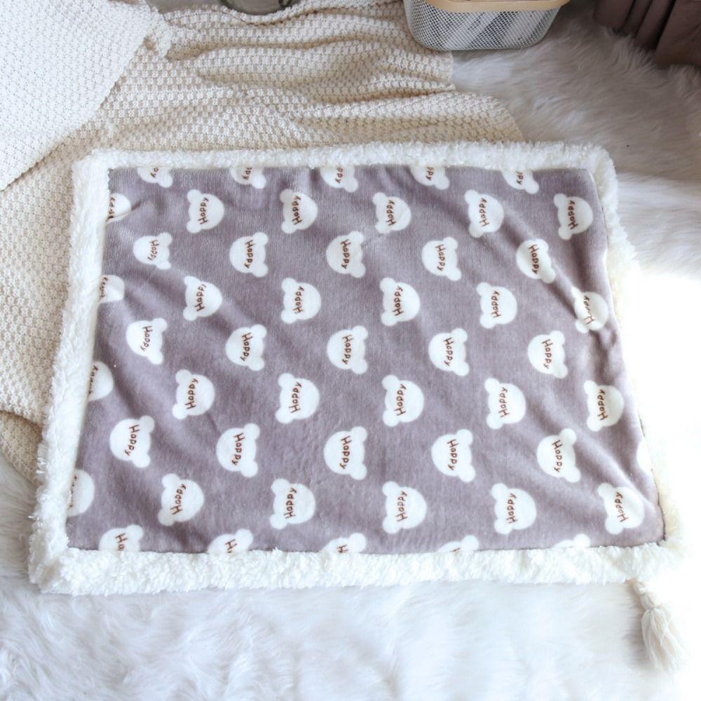 Soft Cat Warm Blanket Thickened Pet Sofa Blanket Practical Puppy Bed Mat for Dogs Cats