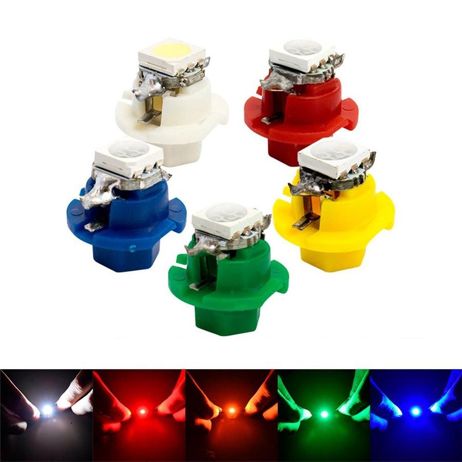 50Pcs T5 B8.4D 5050 1SMD LED Indicator Cluster Gauge Dashboard Dash Side Lights