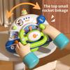 Baby Toy Space Rocket Steering Wheel Baby Child Simulation First Officer Music Car Steering Wheel Early Education Toy