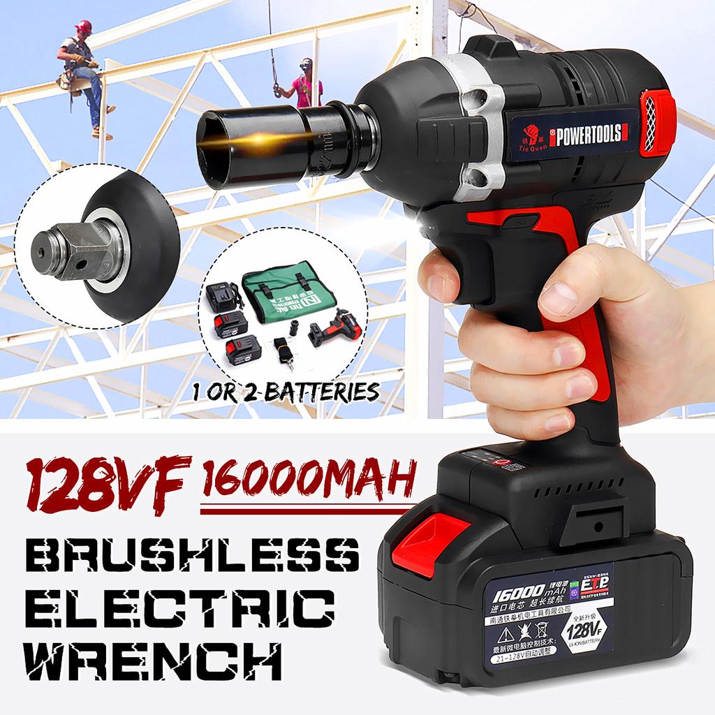 3 IN 1 Electric Wrench Driver Cordless Brushless Drill Hammer Rattle