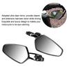 Motorcycle Rrview Mirror, 22mm Aluminum Alloy Rr View Side Mirrors Clr   with   Joint   for GROM MSX125 CB50