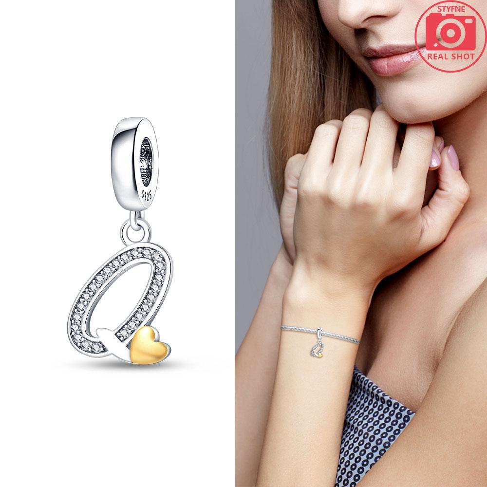 26-Letter Charm Pendant Copper Colors For Charms Copper Colors Original Bracelet For Jewelry Making