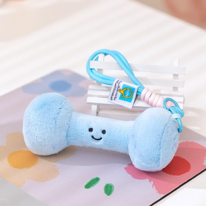 Plush Dumbbell Kettlebell Toys Sports Equipment Stuffed Doll Gift Decoration