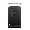 For Renault Kadjar Captur Clio Megane 2 3 4 Rs Koleos Logan Scenic Duster Card Accessories 3 Button Silicone Car Key Case Cover