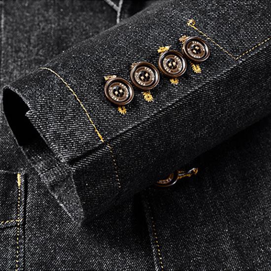 Spring and Autumn Fashion Men's Large Casual Suit Lapel Slim Fit Men's Suit Jacket Breathable and Durable Comfortable Coat