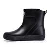 R new trendy men's rain boots medium tube rain shoes flat bottom water shoes takeaway fishing waterproof glue shoes