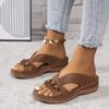 Women's Flowers Decor Slide Sandals, Casual Open Toe Arch Support Shoes, Comfortable Summer Outside Slides