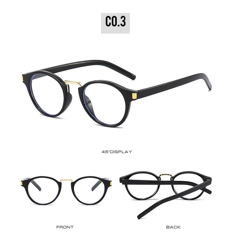 New Retro Round Sunglasses Men Women Leopard Frame UV400 Protection Fashion Black Driving Goggles