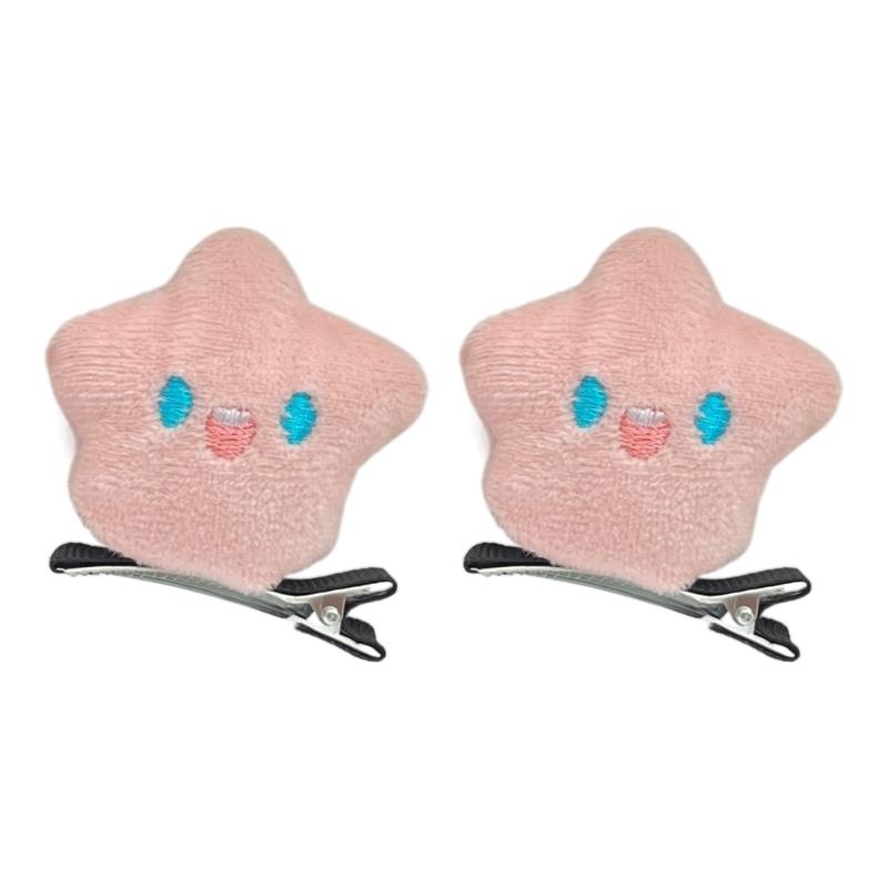 

Furry Star Hair Clip Y2K Gorgeous Yellow Star Kids Hairpin Sweet Girls Star Hairpin Accessories for Women Girls Kids 1