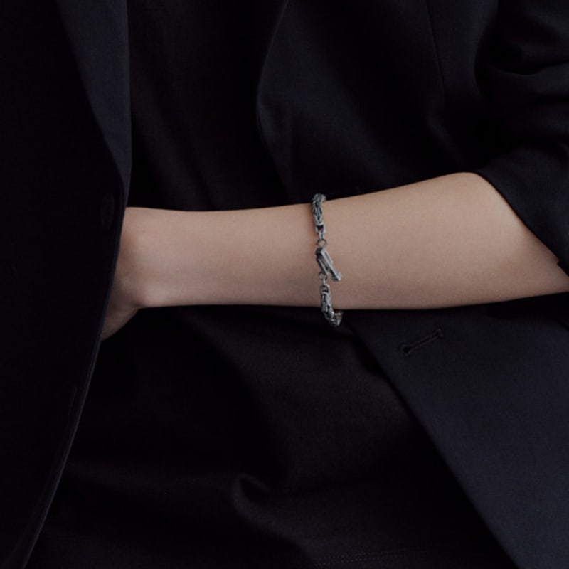 

THE PART OF Groove Antique Silver_B 19cm