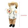 Christmas Shelf Accent Santa Figure for Entryway Table Use, Side Table Placement, and Indoor Seasonal Home Display for Holiday Shelf Use