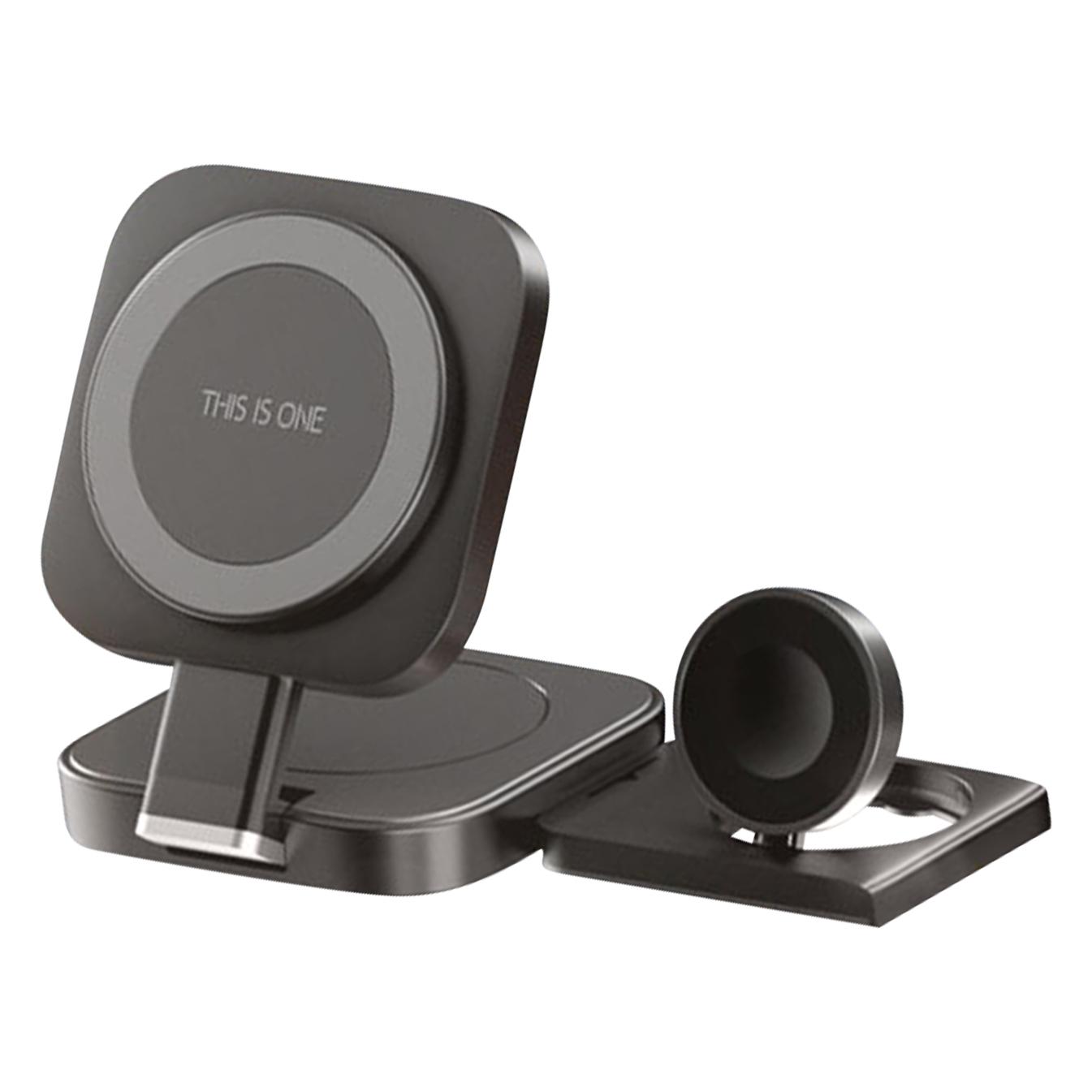 

N3 3-in-1 Foldable Desktop Charging Stand Watch Earphone Phone Magnetic Wireless Charger