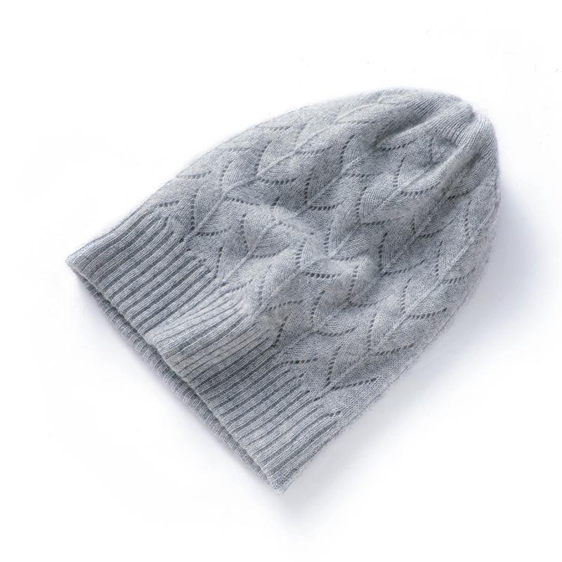 Soft Cashmere Autumn and Winter New Style Women's Double Layer Thickened Casual Ear Protection Pile Hat Fashionable Knitted Hat