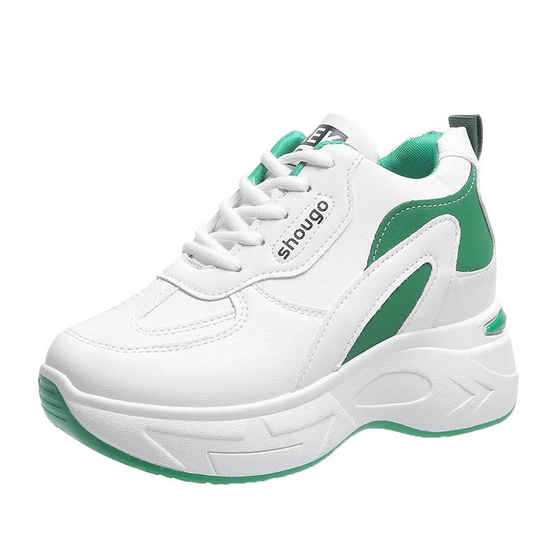 Fashion 2025 New Outdoor Lace Up Women's Vulcanize Shoes Mixed Colors Increased Internal Women Sneakers Versatile Ladies Casual Shoes