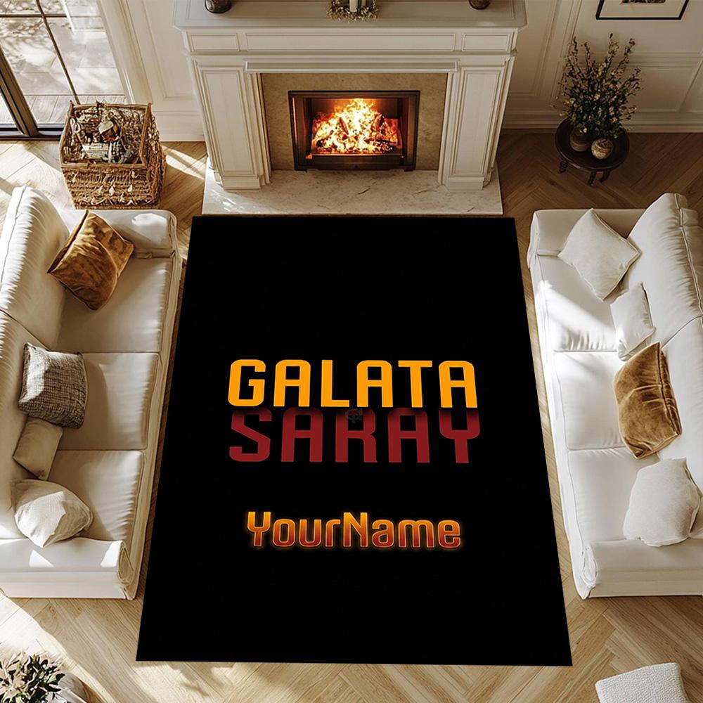 Galatasaray 121 Customizable Name Carpet Suitable for Kitchen Foyer Dining Room Dormitory Anti-slip Rug Office home decor