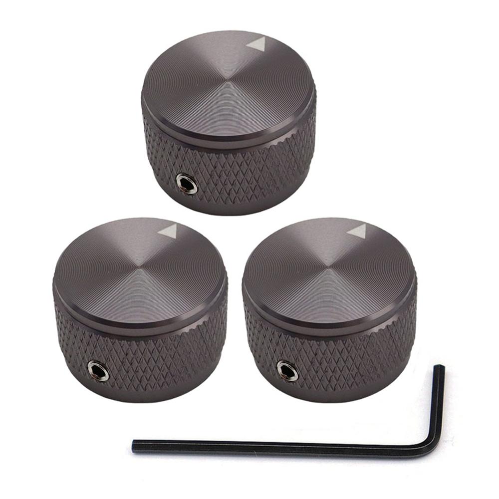 Aluminium Potentiometer Knobs 6Mm Metal Pot Guitar Knobs With Indicator And Set Screw For Guitarbassaudio Equipments