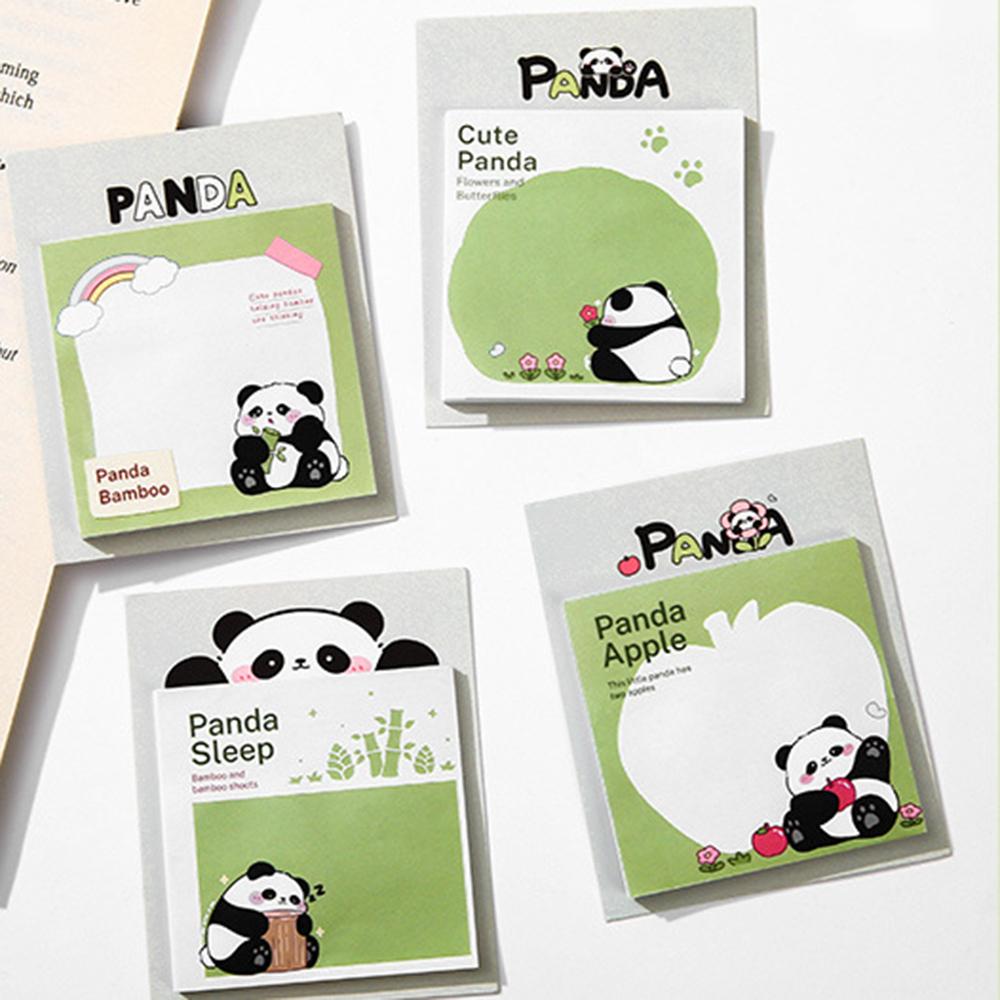 1 Piece Sticker Cute Panda Sticky Notes Memo Pads Office School Supplies Stationery
