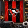 Arazzo da Appendere a Parete Stampa Pittsburgh Penguins Tessuto per Soggiorno Camera da Letto Decorazione per la Casa