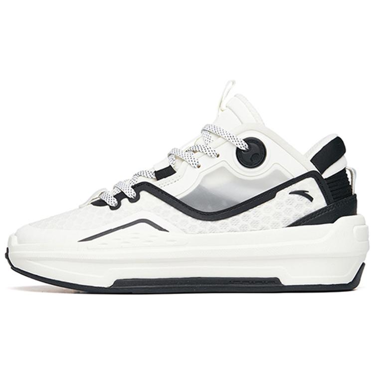 

New Anta C37 2.0 Lightweight And Wear resistant Low Top Skateboard Shoes Women s White Black 922228082-4 36.5