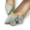 1 Pcs Crystal Rhinestones Bow Shoe Clips Wedding Bridal Shoe Buckles DIY Manual Bead High Heels Flower Decorations Accessories