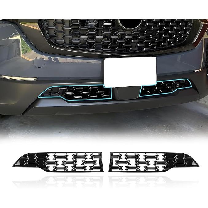 LUWU Front Grill Mesh Compatible With   2024 2025 Mazda CX-5 Front Mesh Grill erts Trims Front Mesh Grille Cover Guard for 2024 2025 Mazda CX5 Car