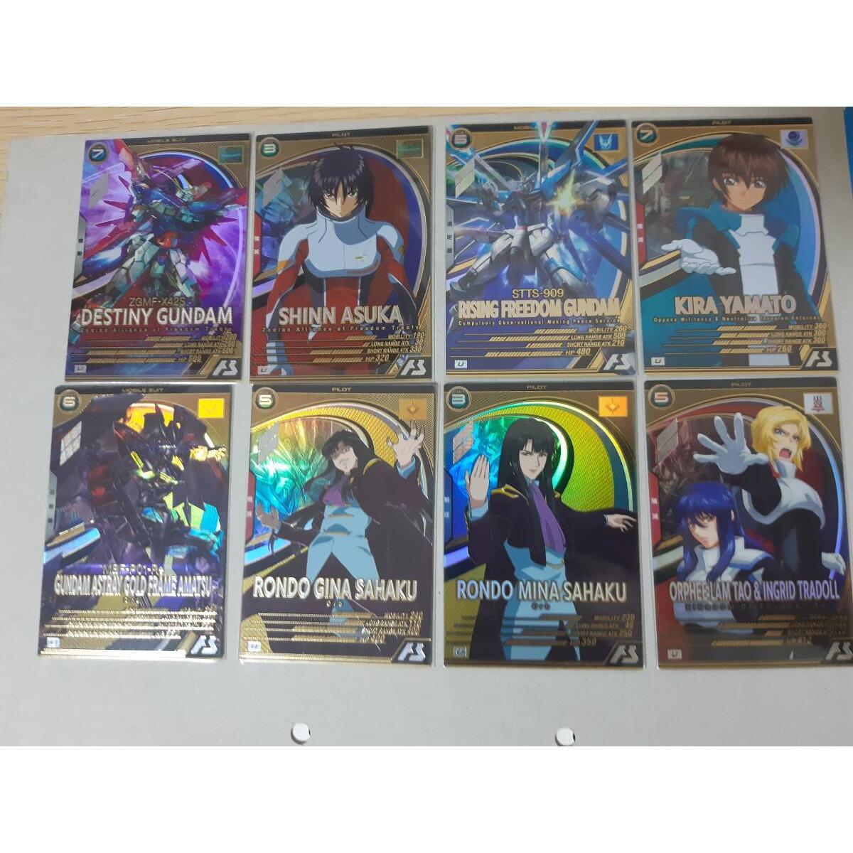 Used Free Shipping Mobile Suit Gundam Arsenal Base SEED series card summary set Kira Destiny Shin Asuka Orpheus